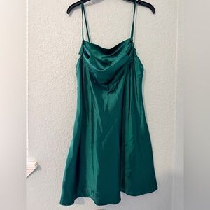Elegant Green Slip Dress
